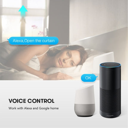SmartRoller Blinds Motor, Compatible Alexa, Google, Tuya APP, Remote and Voice Control, No Hub Required