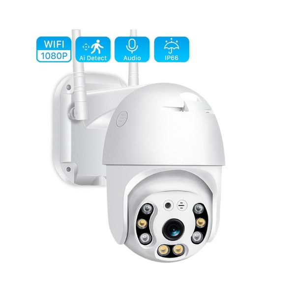 Smart Security Camera 1080P 3MP WIFI Outdoor Waterproof PTZ Wireless IP Camera CCTV Pan Tilt 4X Zoom IR Network Surveillance P2P CAM