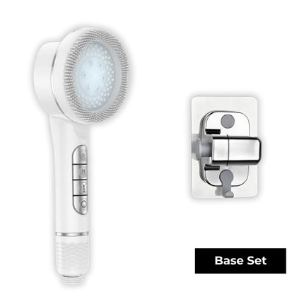 Filtered Handheld Shower – High Pressure 4-in-1 Spray (White)