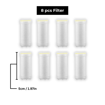 Filtered Handheld Shower – High Pressure 4-in-1 Spray (Silver)