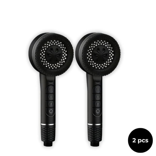 Filtered Handheld Shower – High Pressure 4-in-1 Spray (Black)