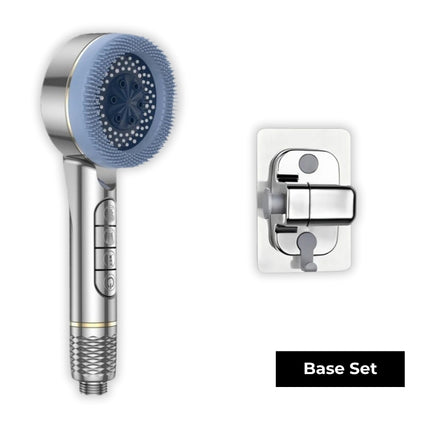 Filtered Handheld Shower – High Pressure 4-in-1 Spray (Silver)