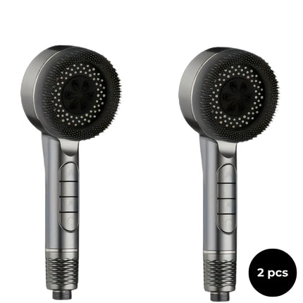 Filtered Handheld Shower – High Pressure 4-in-1 Spray (Gray)