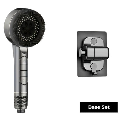 Filtered Handheld Shower – High Pressure 4-in-1 Spray (Gray)