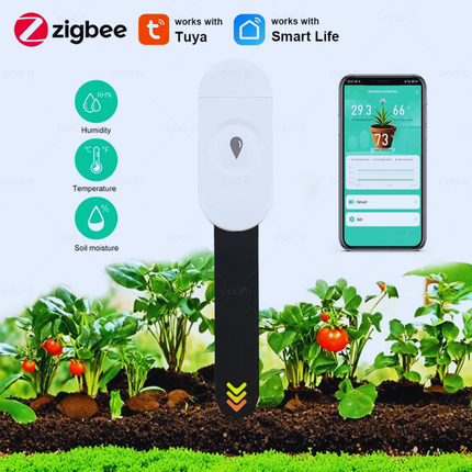 Tuya ZigBee Soil Moisture Sensor – Smart Plant Monitor