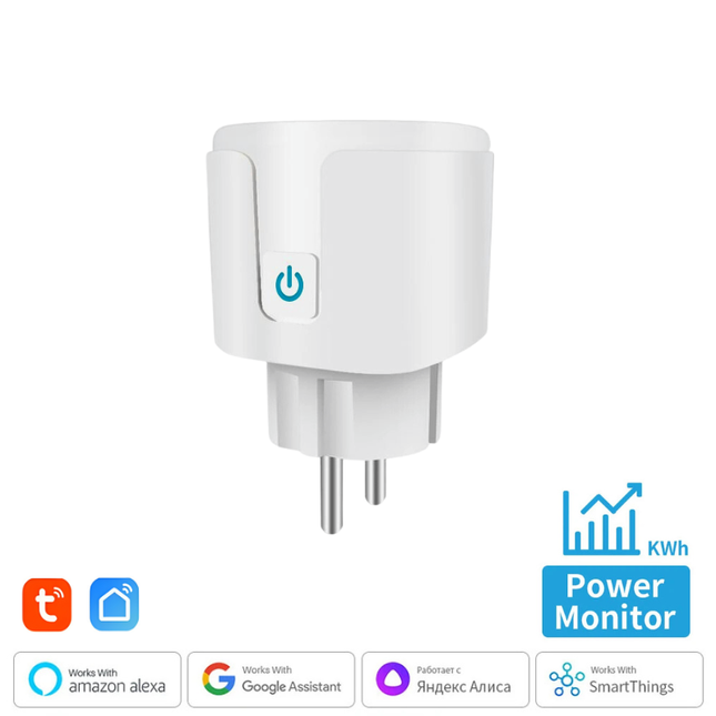 Tuya Smart Plug – Wi-Fi - EU with Power Monitor